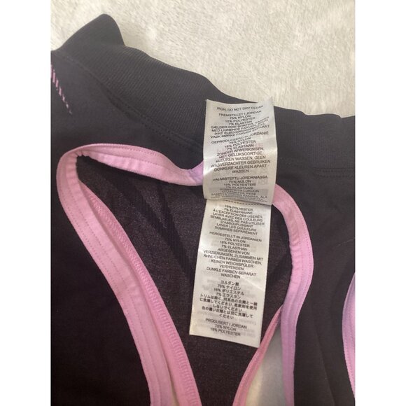 Gymshark Womens Apex Lift Seamless Crop Top M Body Fit Purple Black NWOT - Picture 5 of 8